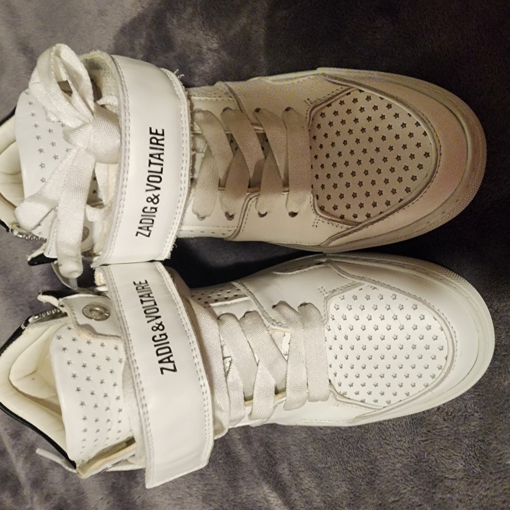 Zadig & Voltaire White High-Top Sneakers